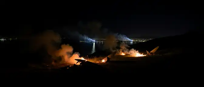 ЗАГОЛОВОТЕ: Ночная атака на Севастополь: работа ПВО и последствия падения обломков